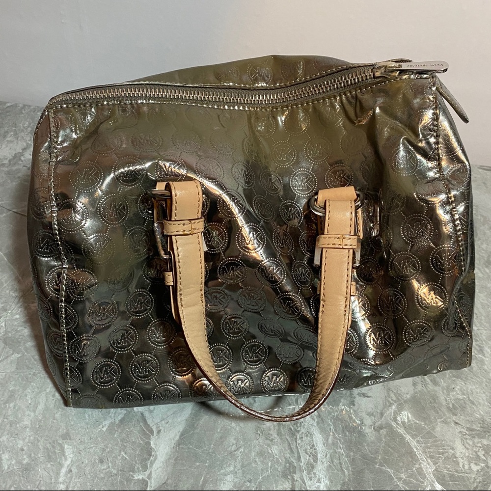 Michael Kors Signature Silver Top Handle Handbag